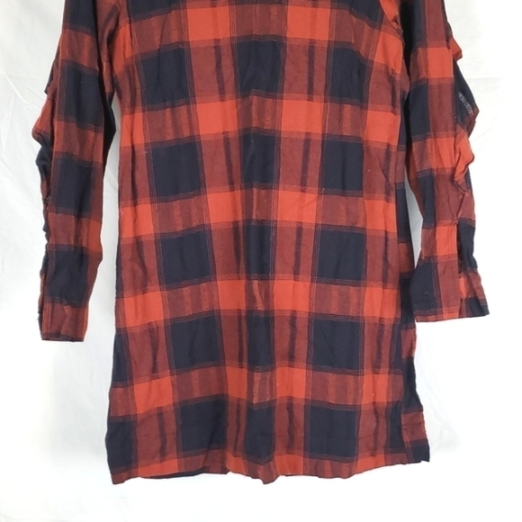 BCBGeneration Ruffle Plaid Dress‎ - Picture 4 of 8
